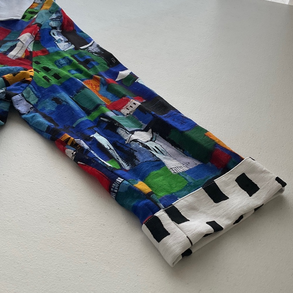 Ali Miles Multicolor Patchwork Jacket - image 4